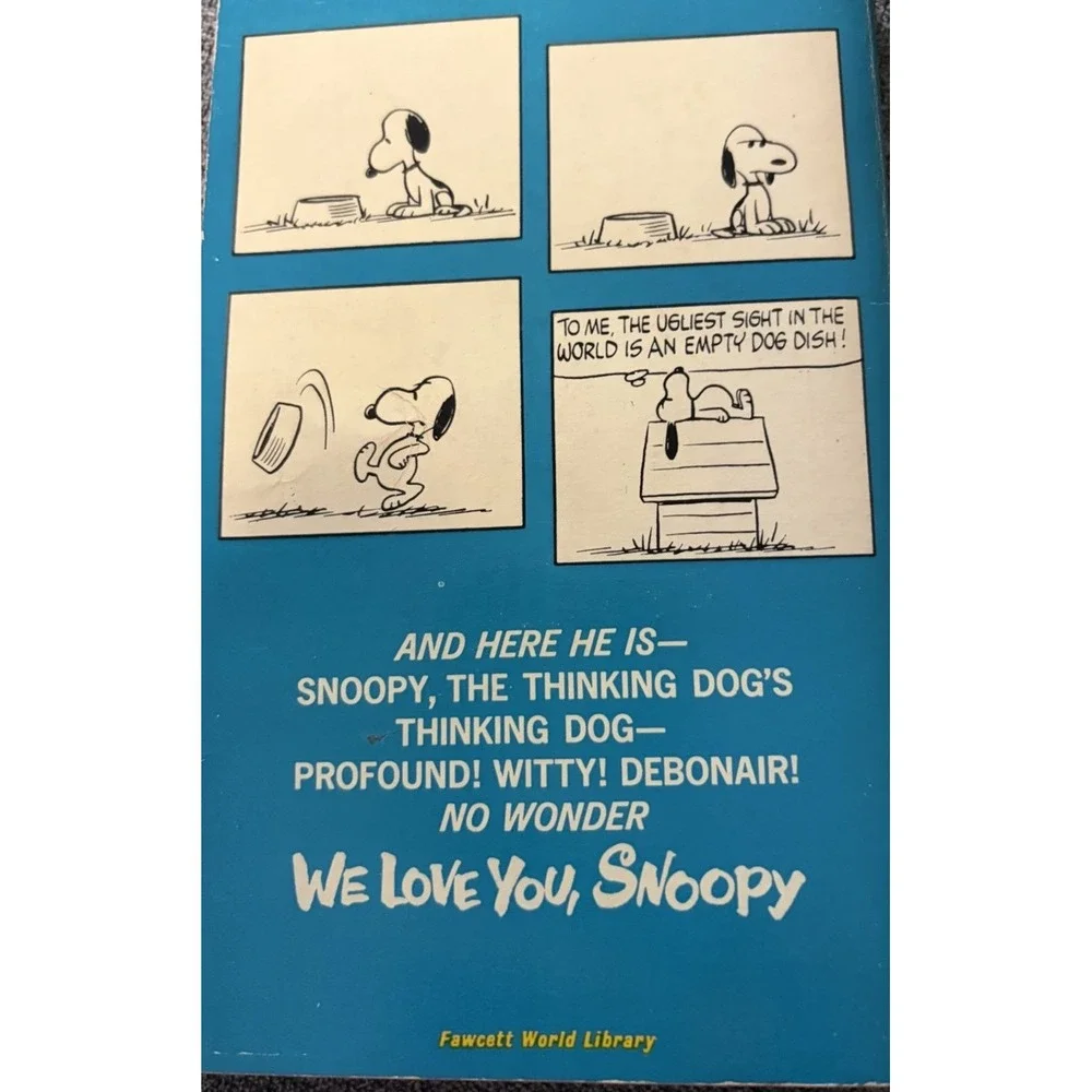 We Love You Snoopy Charles M Schulz 1970 1st Fawcett Crest Printing Peanuts